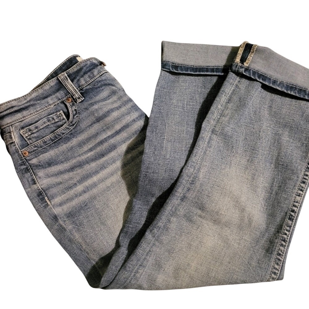 BKE Gabby Womens Curvy Fit High Rise Capri Jeans Size‎ 26